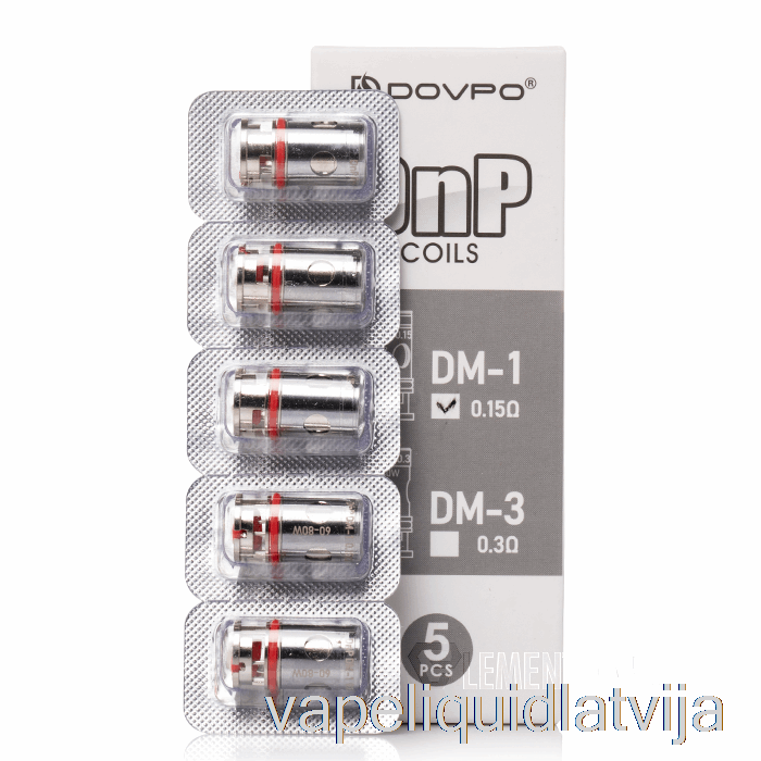 Dovpo Dnp Rezerves Spoles 0.15ohm Dnp Dm-1 Spoles Vape šķidrums